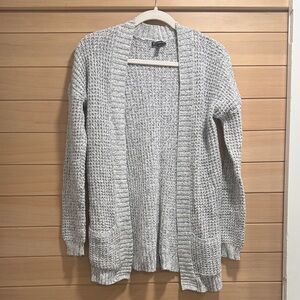 Express Heather black and white Knit Cardigan
